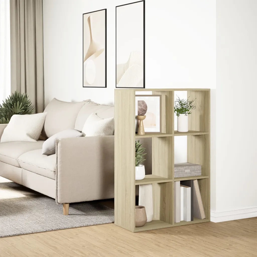 Libreria Divisorio Rovere Sonoma 69,5x29x103,5 cm in Truciolato 858014