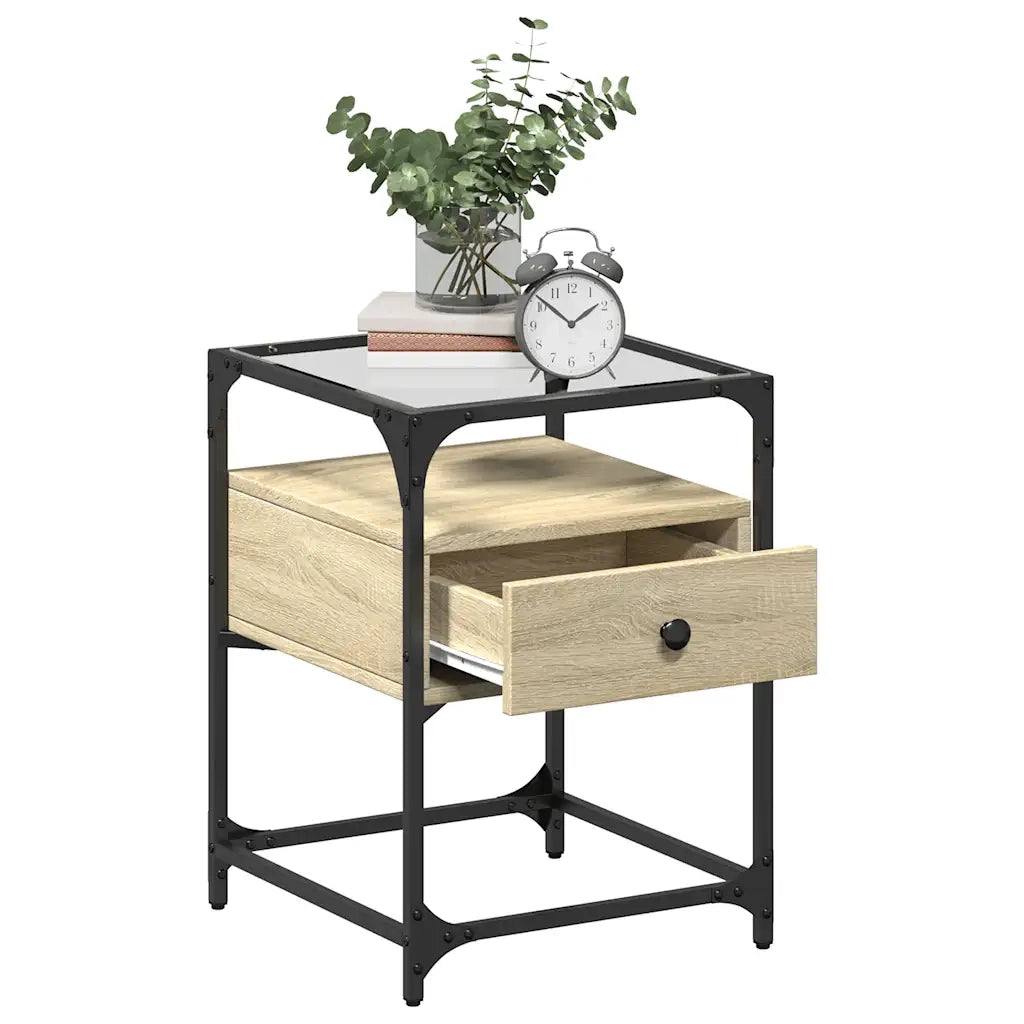 Comodini 2 pz Rovere Sonoma 40x40x55 cm in Legno Multistrato 846077