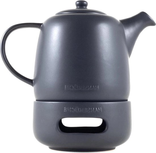 Teiera di alta qualità - Design Teiera - 1 pezzo - Nero - Acciaio inossidabile - 1,3 l
