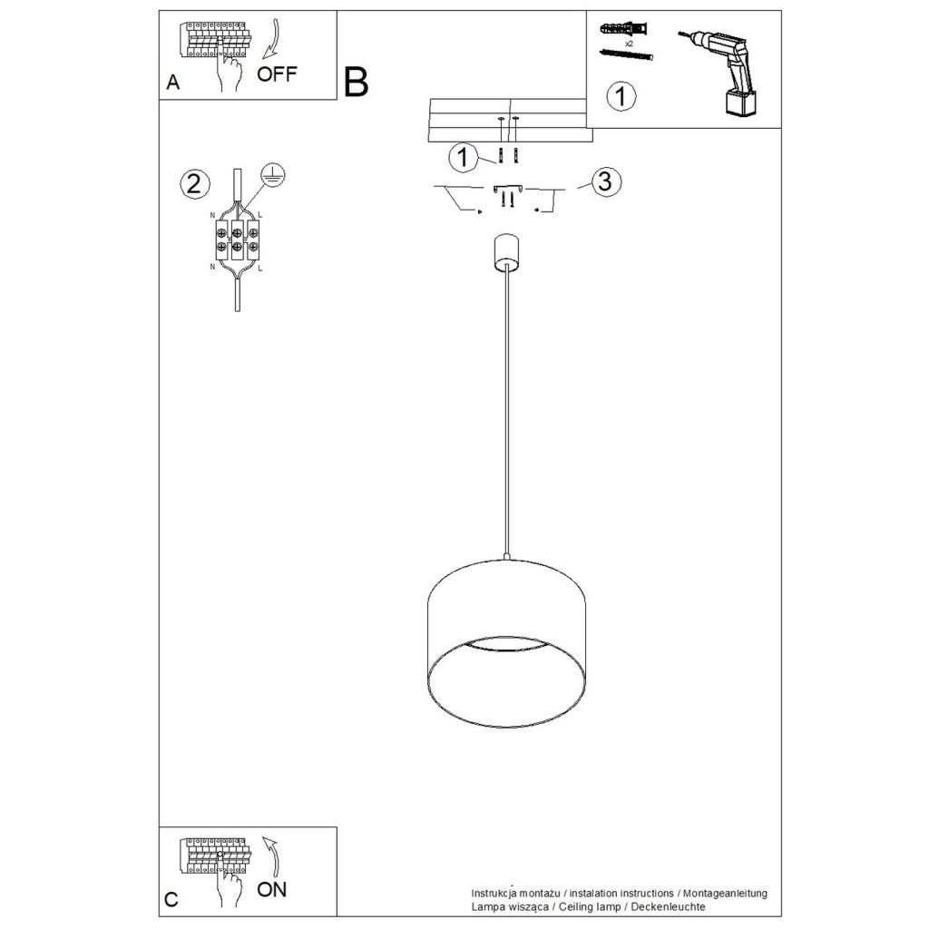 Lampada a sospensione minimal borgogna 40cm E27 PURELA