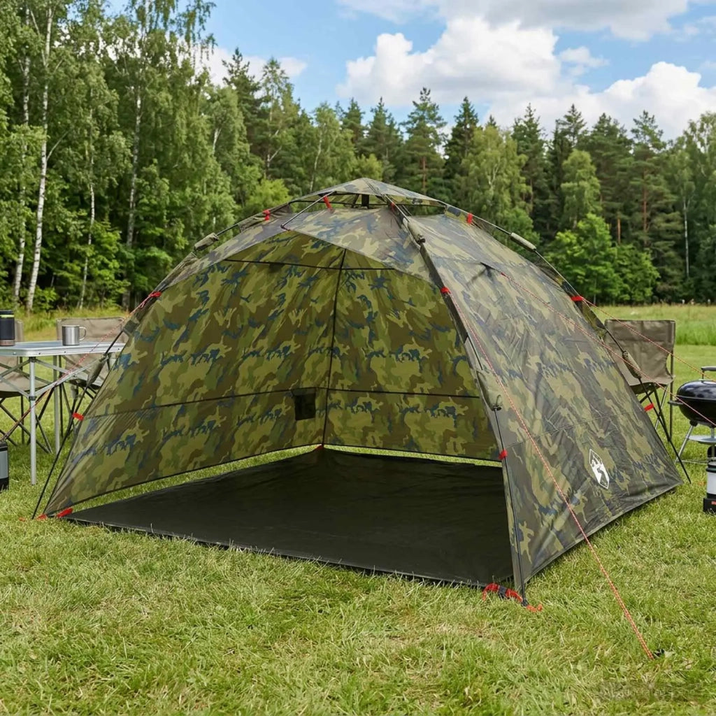 Tenda da pesca con rilascio rapido 4 persona Camouflage Leggero 42042279