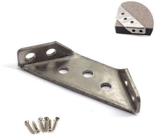 Montaggio a muro a strisce - Maniglia in Acciaio Inossidabile - Supporto solido - 69 x 20 mm - Ideale per libreria - Pacchetto da 10 con viti