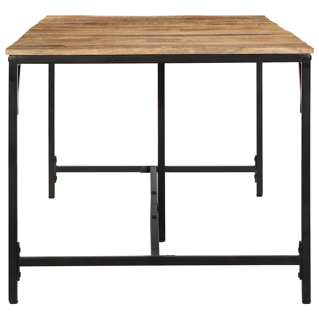 Tavolo da Pranzo 220x90x75 cm in Legno Grezzo Massello di Mango