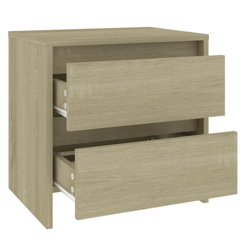 Comodino Rovere Sonoma 45x34,5x44,5 cm in Truciolato 809851