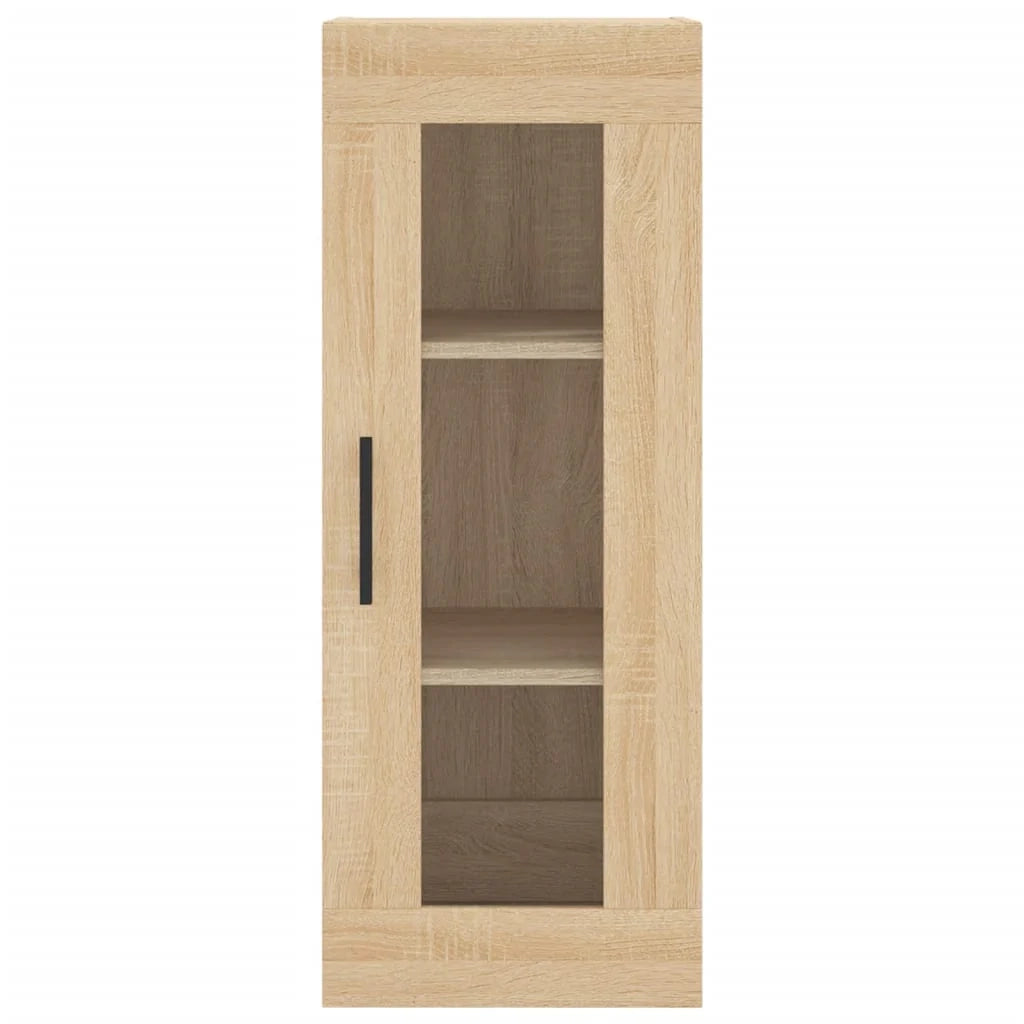 Buffet credenza cassettiera armadio mobile contenitore organizer cucina soggiorno salotto rovere Sonoma alto 34,5 x 34 x 180 cm legno ingegnerizzato marrone 02_0034048