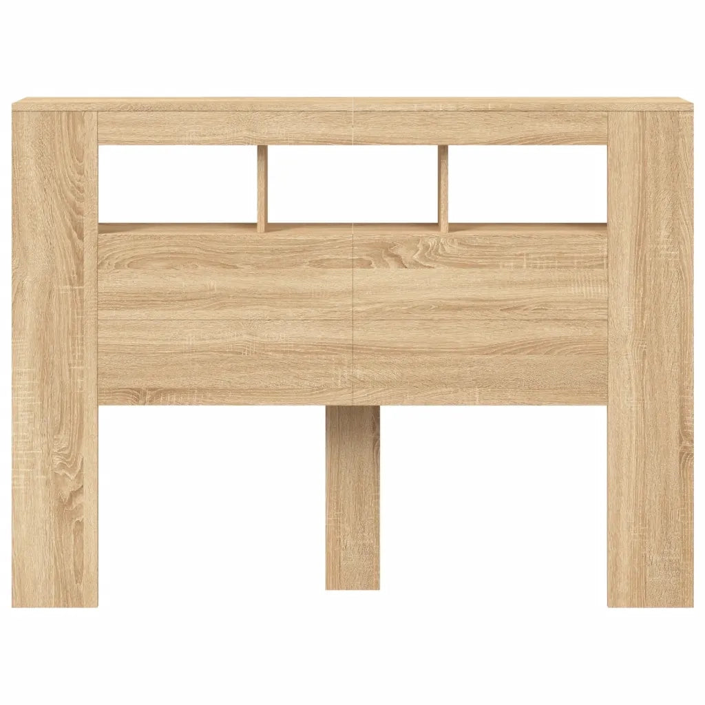 Testiera | Testata LED Rovere Sonoma 140x18,5x103,5 cm Legno Multistrato