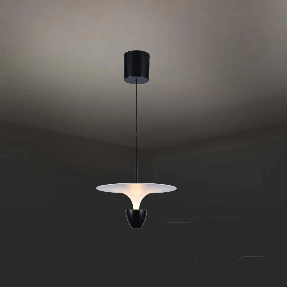Lampada a sospensione LED V-TAC VT-7832 9W 3000K bianco/nero