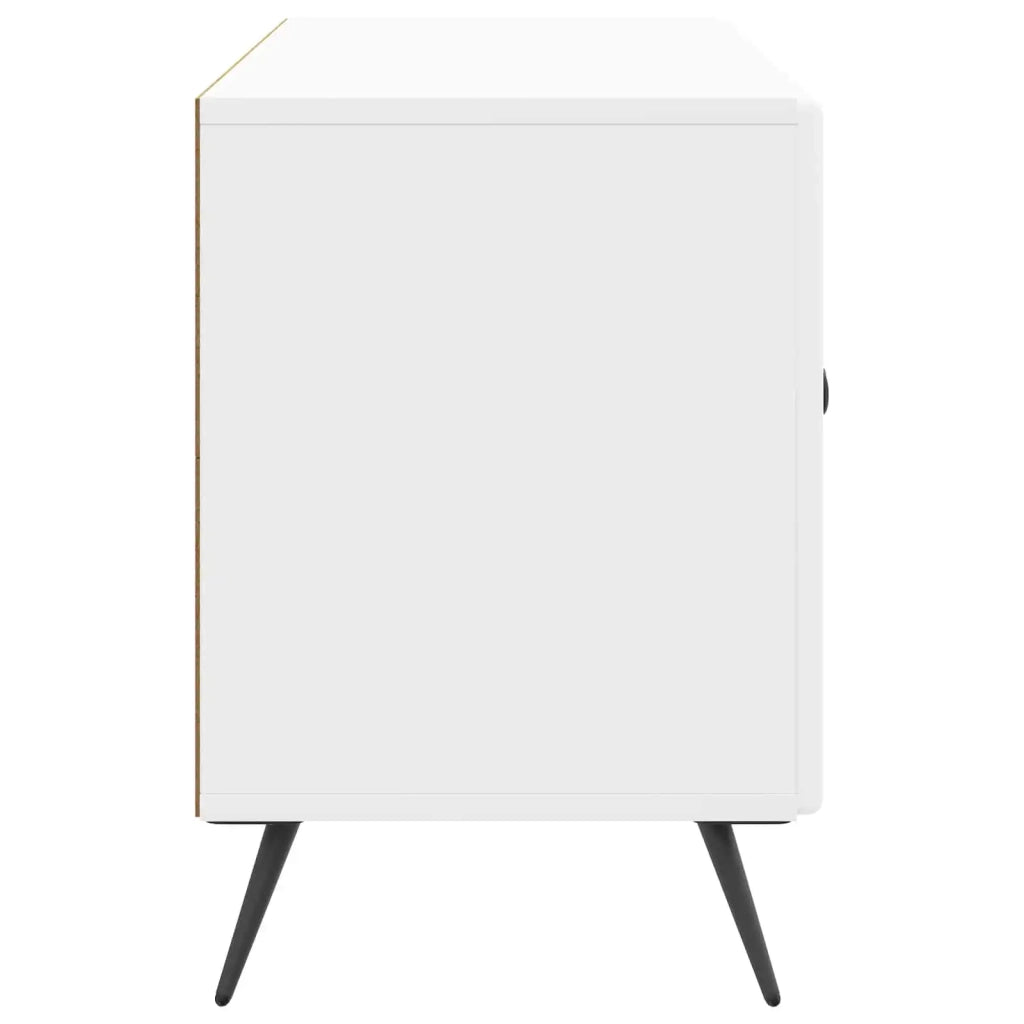 Mobile TV Bianco Lucido 99 x 34,5 x 50 cm Legno ingegnerizzato 895639
