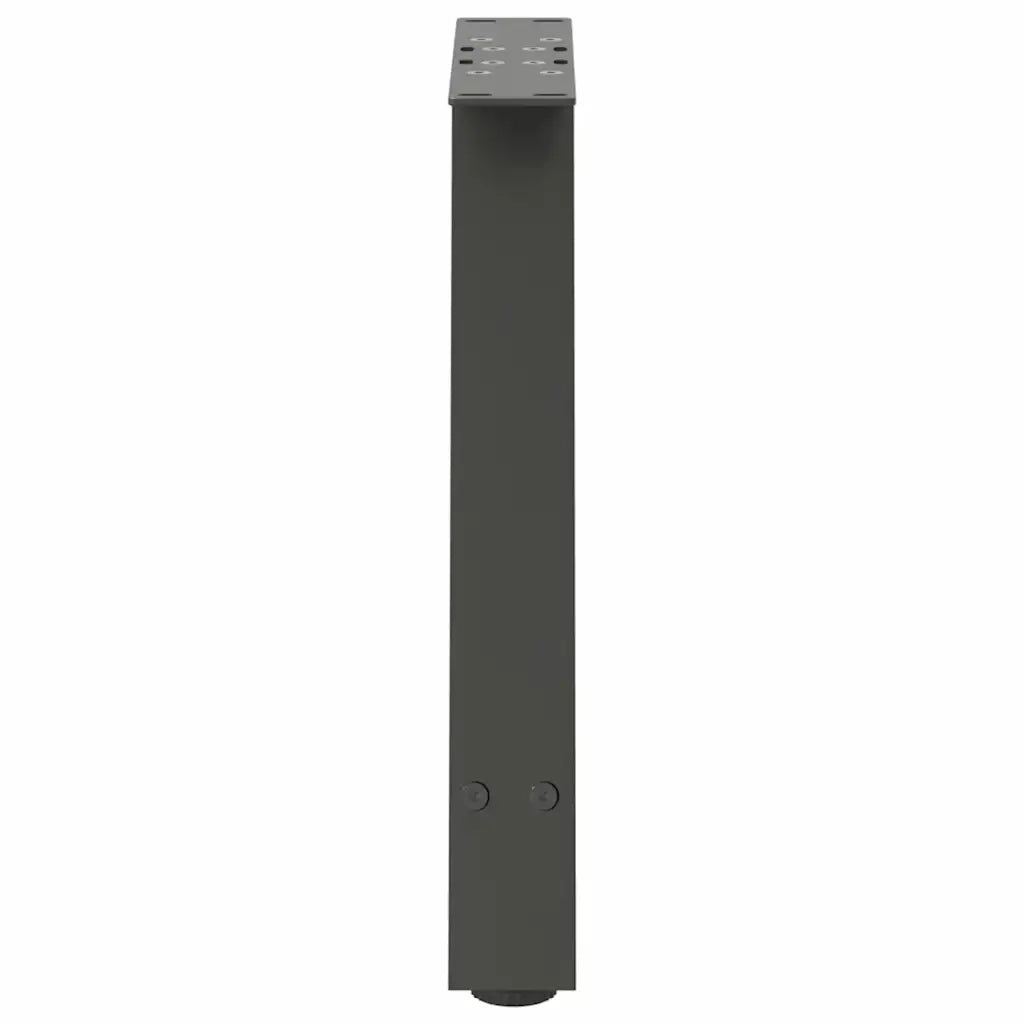 Gambe per Tavolino da CaffÃ¨ a Forma di A 2 pz Antracite 38x(42-43) cm Acciaio