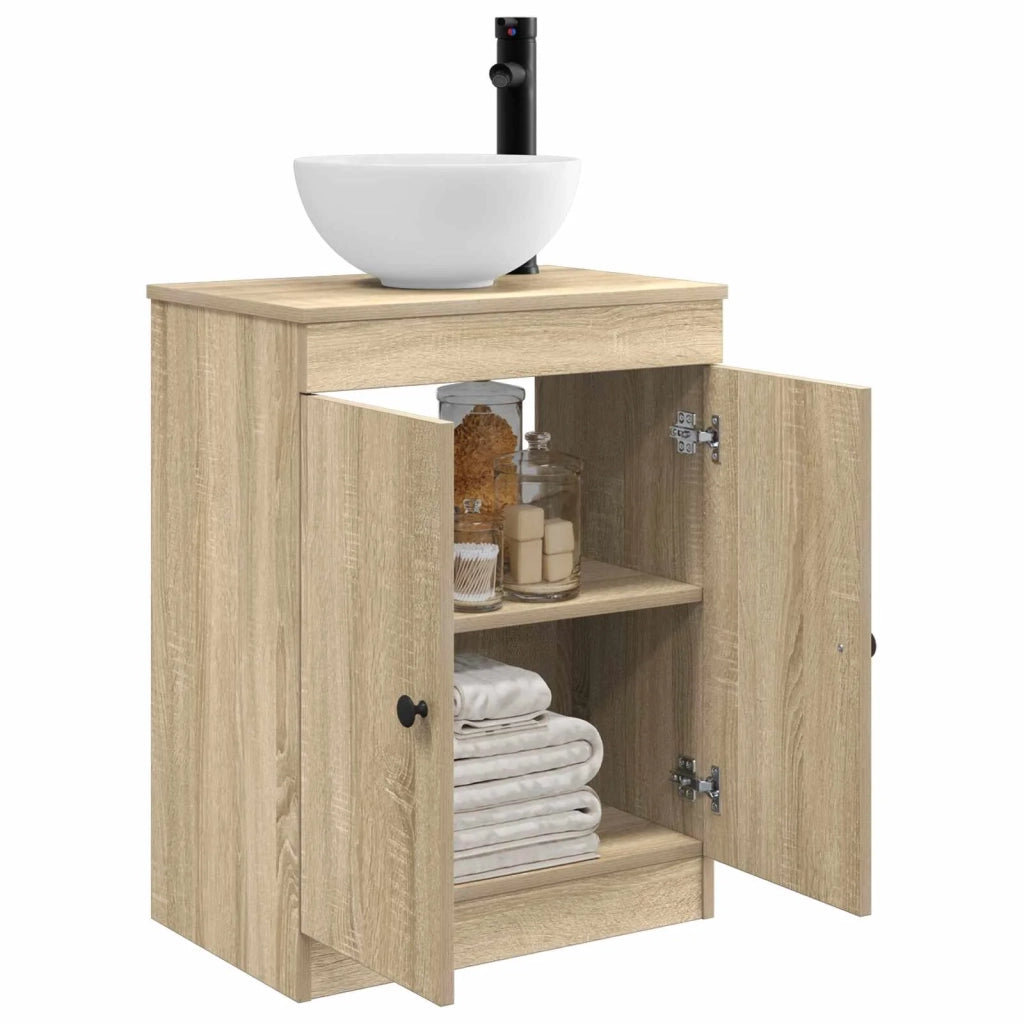 Mobile da bagno con lavabo Rovere Sonoma 54 x 35 x 83 cm 890116