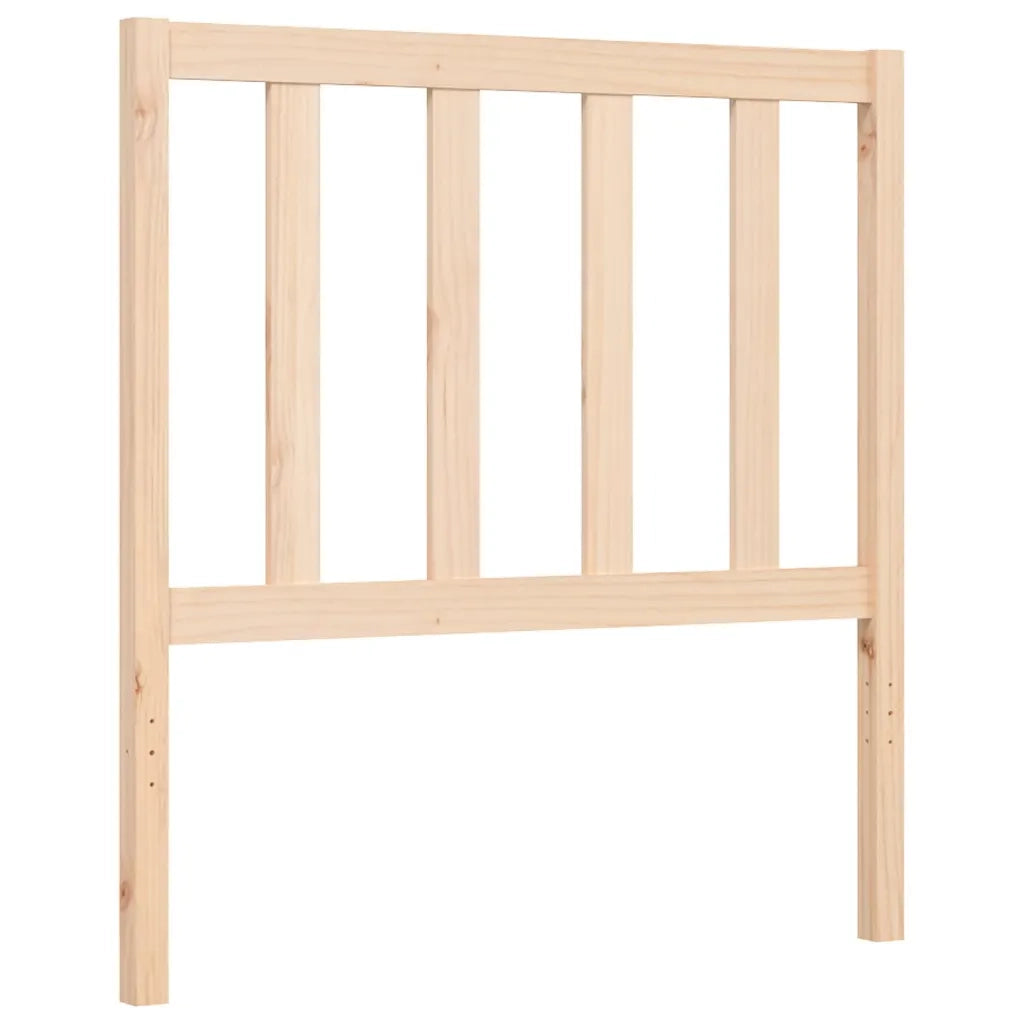 Giroletto con Testiera Single-Struttura Letto in Legno Massello 215424
