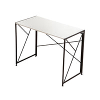Scrivania - Xylo - piano bianco gambe metallo