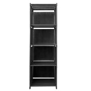 Scaffale Organizzativo 4 Piani PVC e Tessuto Nyana Home 93x41x29 cm