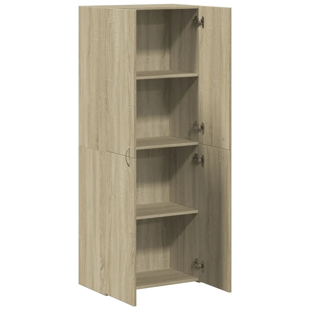 Schedario Rovere Sonoma 60x32x153 cm in Truciolato 3276646