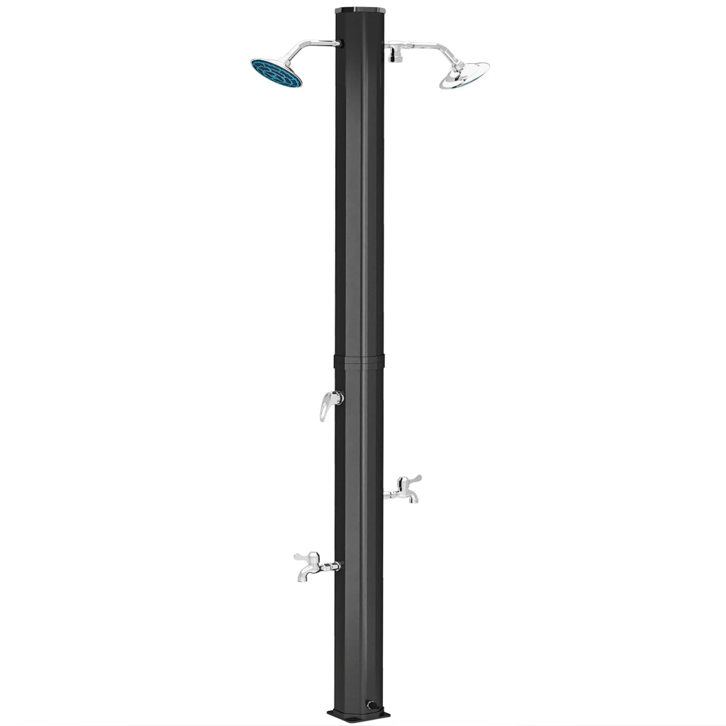 Ducha Solar Exterior ¨C zephmum ¨C 73x18x217 cm Nero