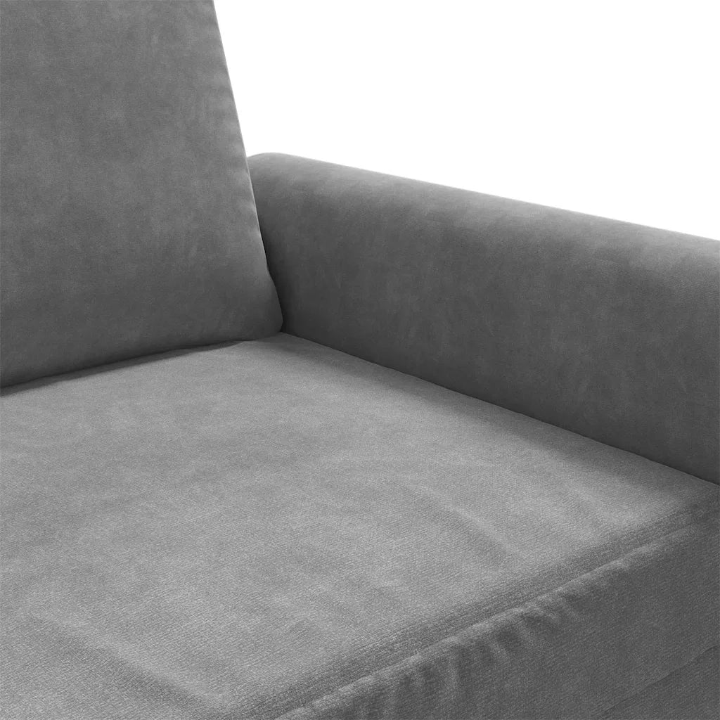 Poltrona-Divano Sedia-Poltroncina Grigio Scuro 60 cm Velluto 493038