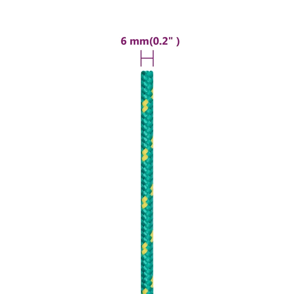 Corda per barca Verde 6 mm 250 m in Polipropilene 152711