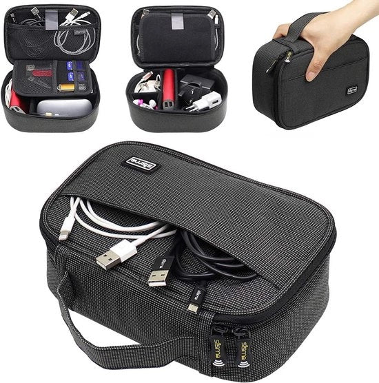 Organizzatore di viaggio, borsa di stoccaggio universale per cavi, power bank, caricabatterie, cavo di ricarica, adattatore, accessori per elettronica