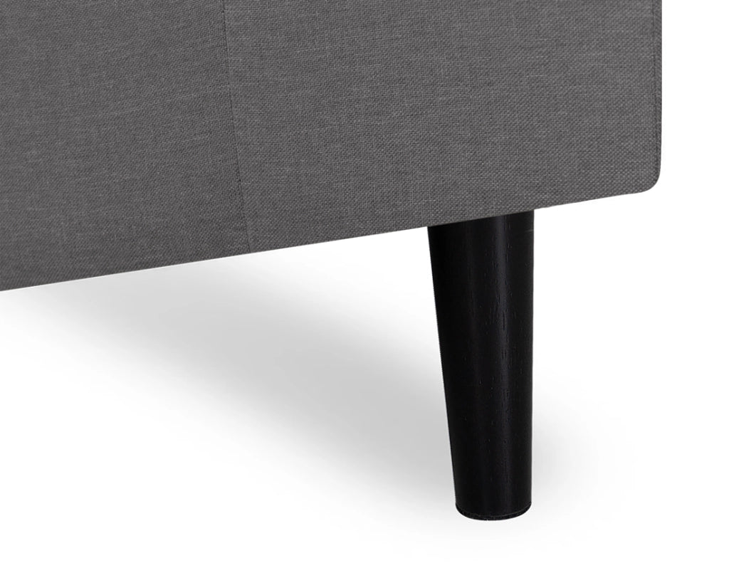 Divano angolare 3 posti con chaise longue sinistra tessuto grigio chiaro - Washington - DI-WA01FBC-CLSX