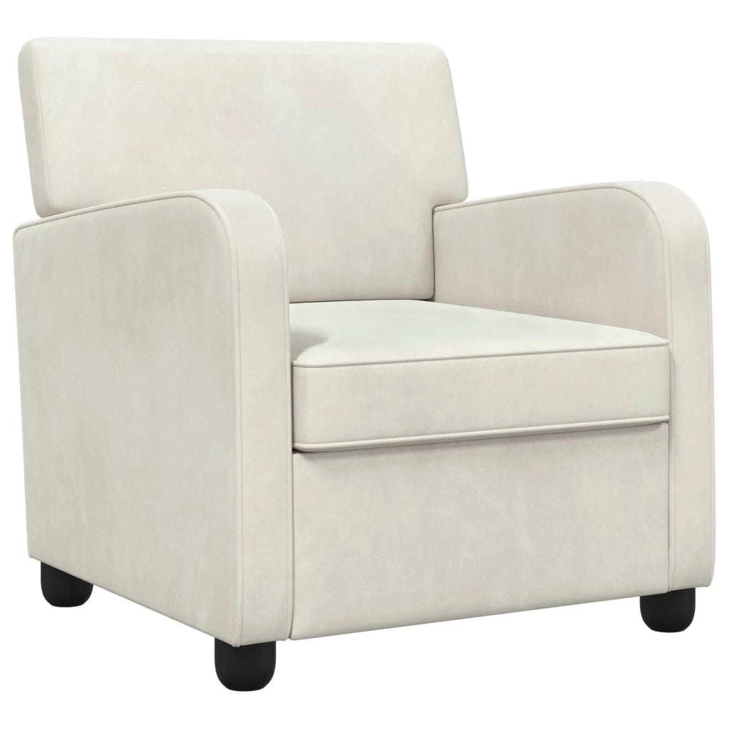 Poltrona Crema Velluto 42043420