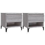 Tavolini 2 pz | Tavolo laterale Grigio Sonoma 50x46x50 cm in Legno Multistrato