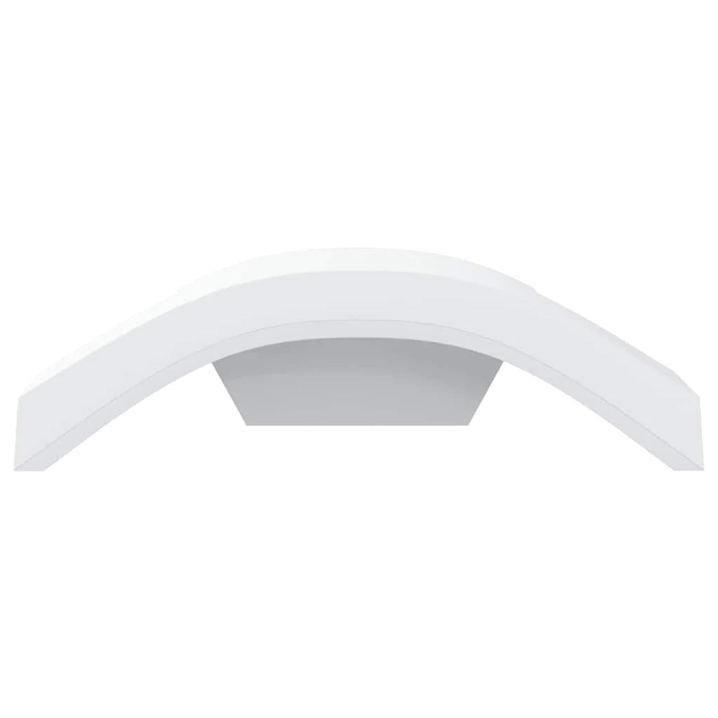 Set di 2 eleganti e versatili applique LED da esterno IP54 27,5 x 7 x 10 cm in alluminio bianco 02_0056594