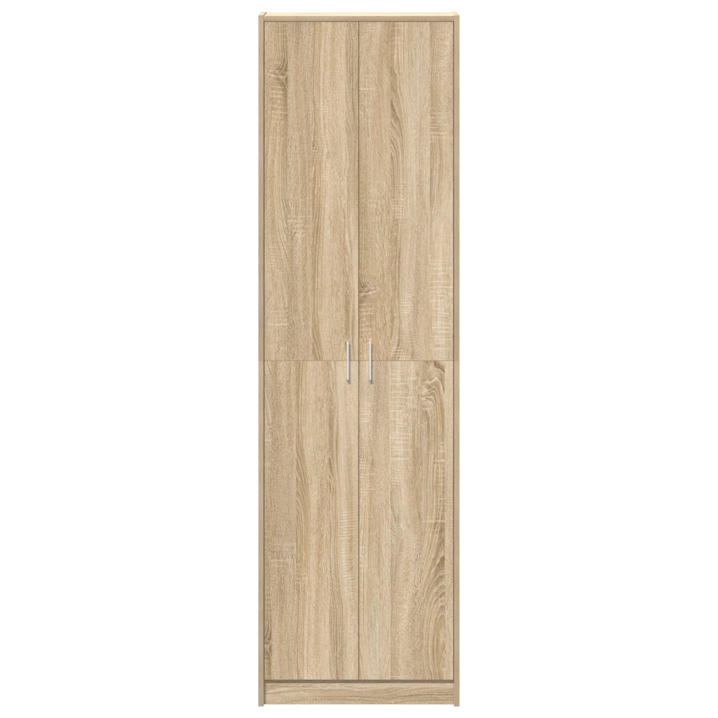 Armadio Rovere Sonoma 55x25x189 cm Legno Ingegnerizzato