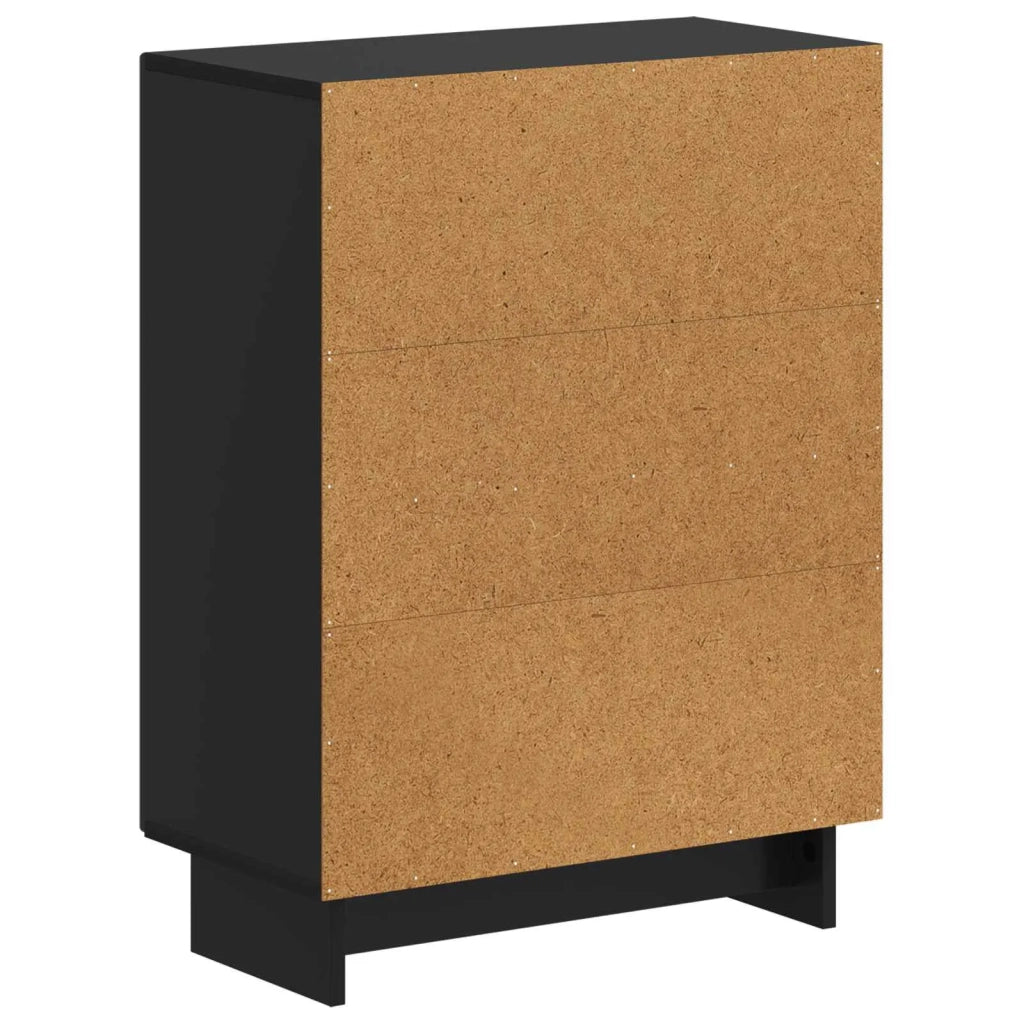Mobiletto da Bagno EDE Nero 59,5 x 31 x 80 cm 895956