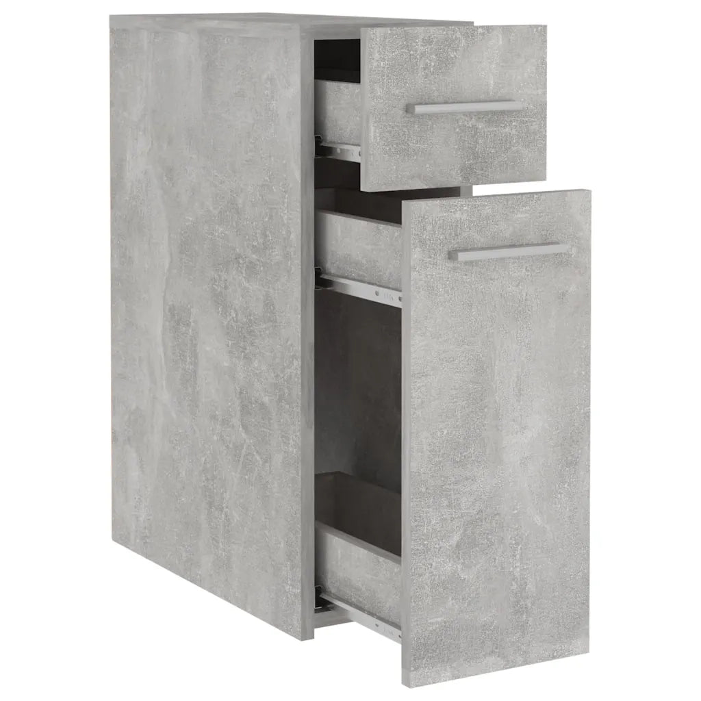 Mobiletto da farmacia pratico contenitore 20 x 45,5 x 60 cm legno grigio cemento 02_0047788
