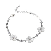 Bracciale a forma di occhio di gatto con catena adattabile, collana cristallizzata per polso, amuleto, elegante catena argentea.