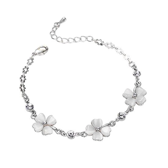 Bracciale a forma di occhio di gatto con catena adattabile, collana cristallizzata per polso, amuleto, elegante catena argentea.
