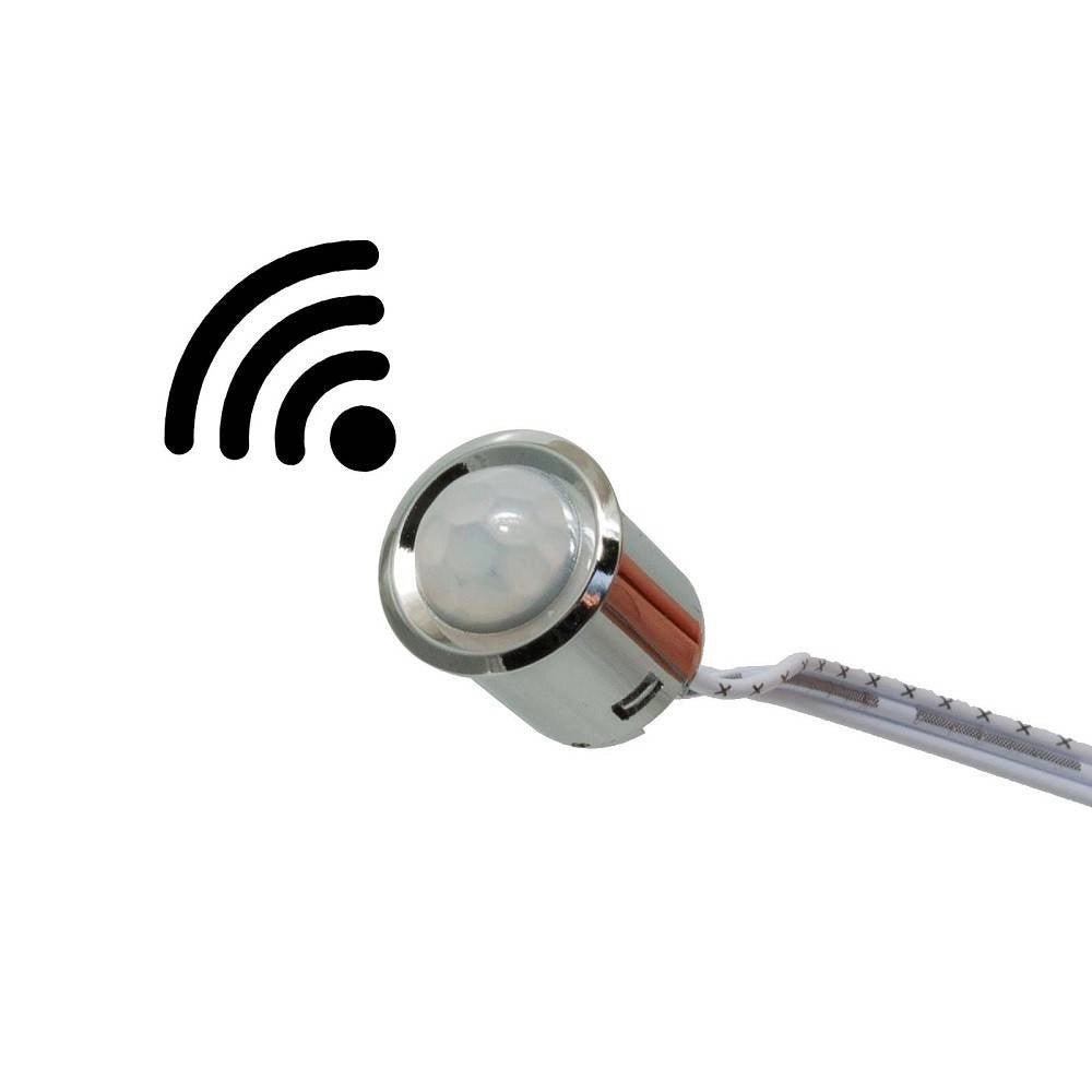 Trade Shop - Kit Mini Interruttore Sensore Movimento Infrarossi 12v 24v Pir 100w Strisce Luci Led -
