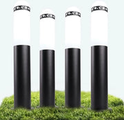 Lampada da pavimento 4 pezzi con gancio terra e morsetto di illuminazione - lampada da esterno in alluminio IP44 con base a piede E27 - lampada da tavolo alta 50 cm nera.