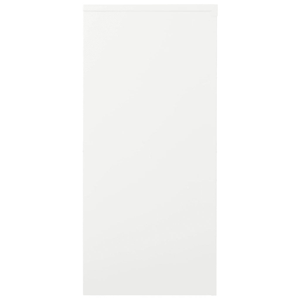 Armadio con Ante Scorrevoli Bianco 90x40x90 cm in Acciaio 335954