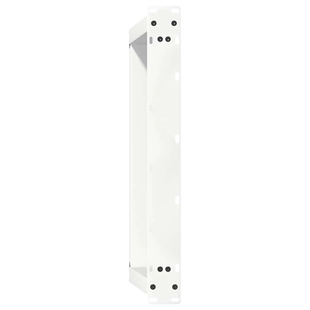 Set di 2 gambe per tavolino da caffè angolate a forma di U 70 x 30 cm design moderno acciaio bianco 02_0057038