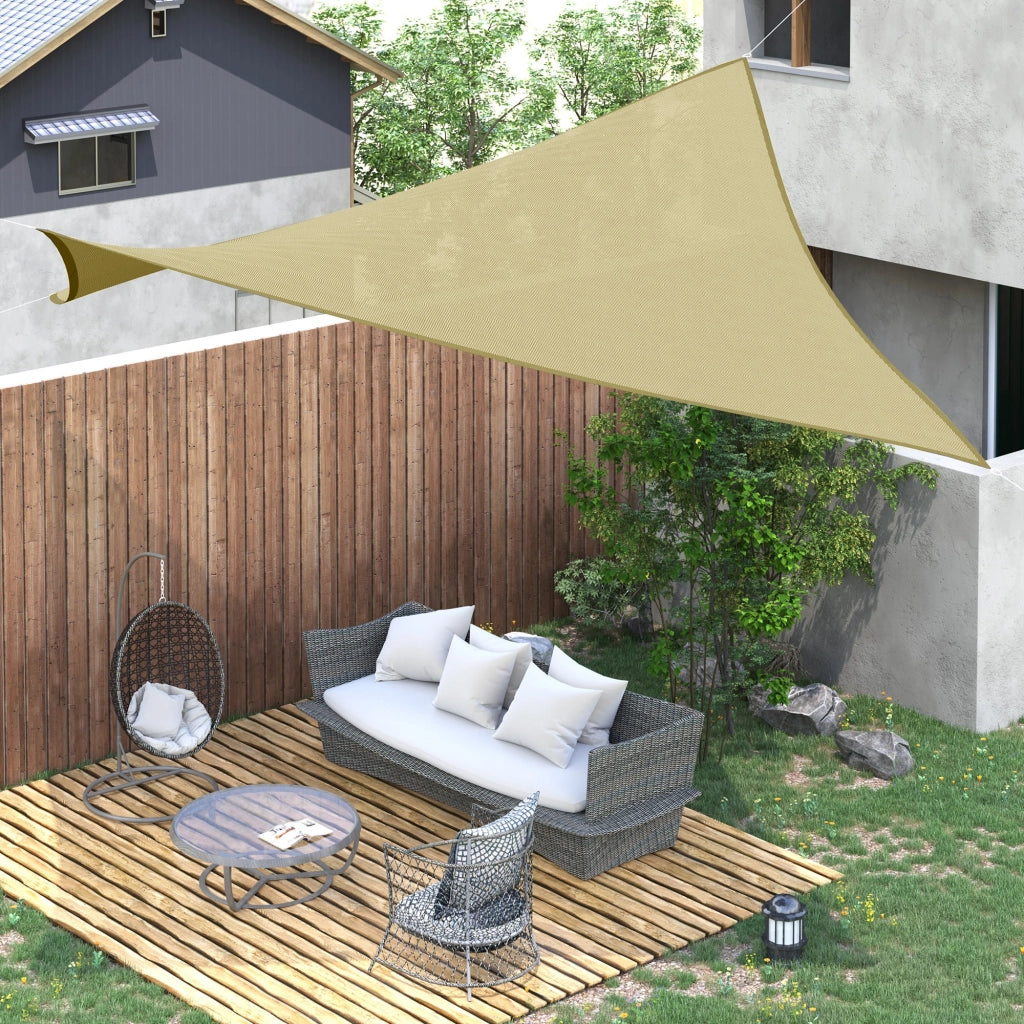 EasyComfort Tenda Parasole Quadrata per Esterni in HDPE Traspirante, Protezione Raggi UV 95%, 360x360 cm