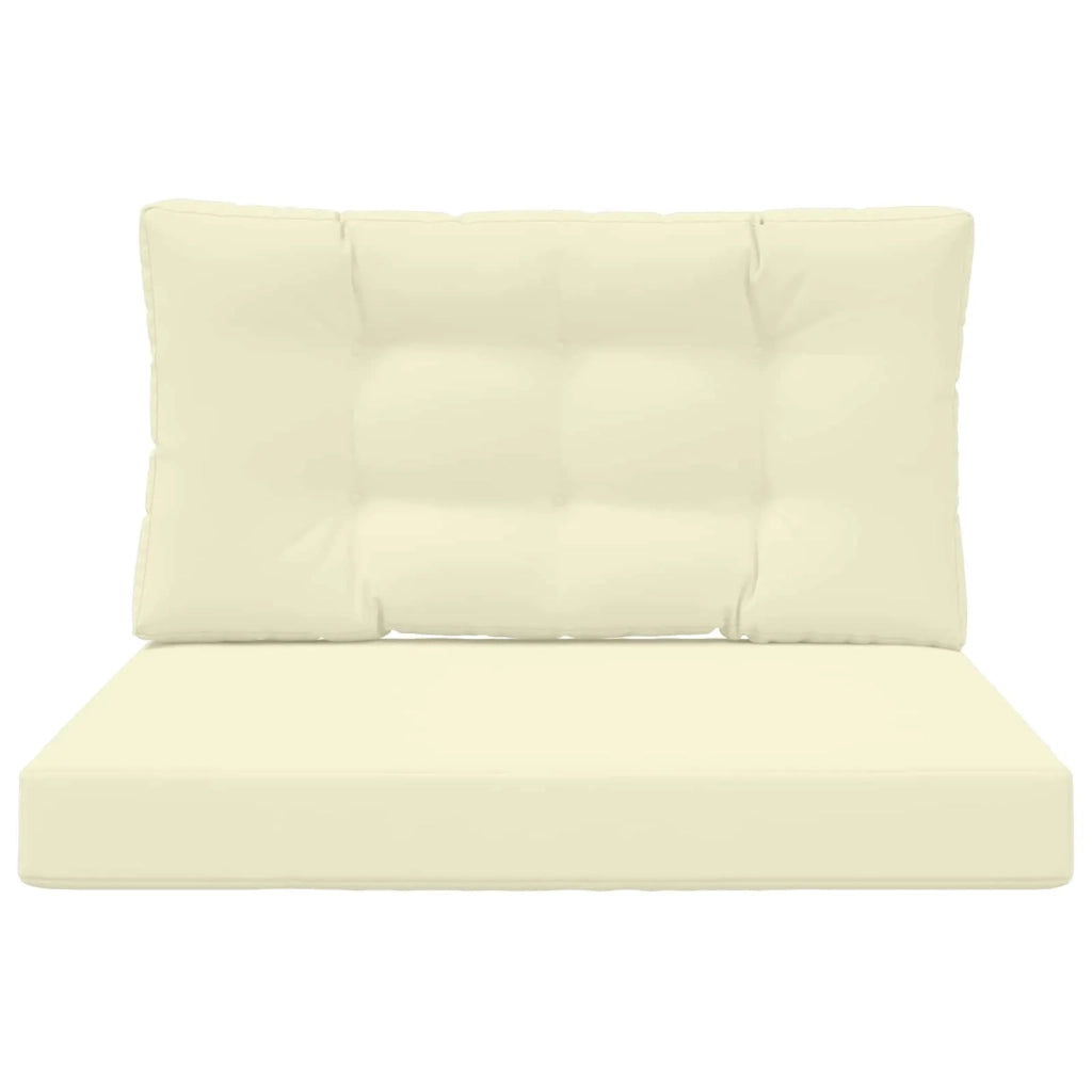 Cuscino per divano da esterno 2 pcs Crema Poliestere