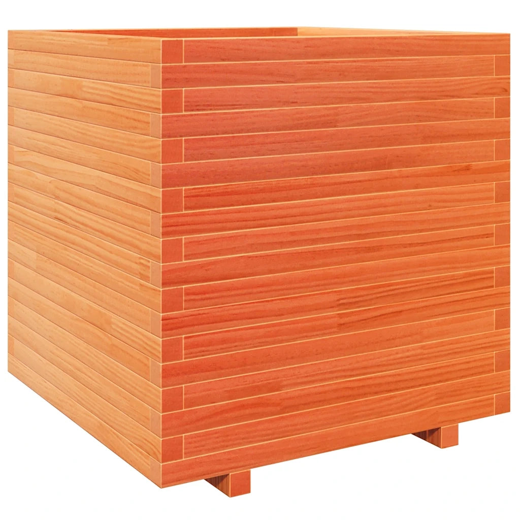 vidaXL Fioriera Giardino Marrone Cera 70x70x72,5cm Legno Massello Pino