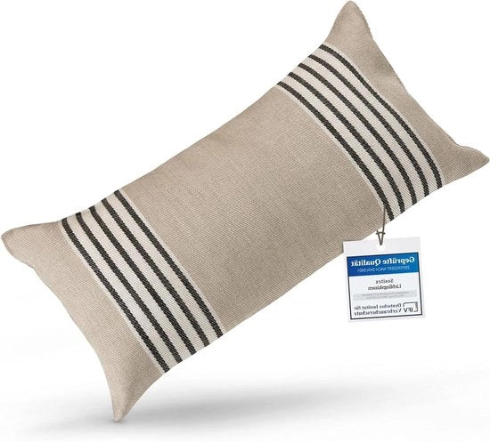 Cuscino Premium per Sauna da Viaggio con Disegno a Strisce 

Dimensioni: 45 x 22 cm Lino/Cotone