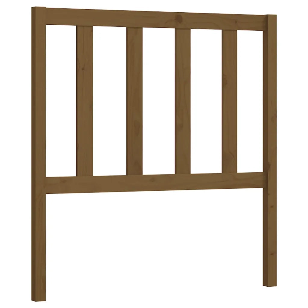 Testiera per Letto ambra 96x4x100 cm in Legno Massello di Pino 817723