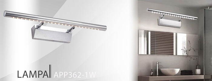 Lampada Da Parete Da Bagno Led Sopra Specchio 9w 70cm APP362-1W