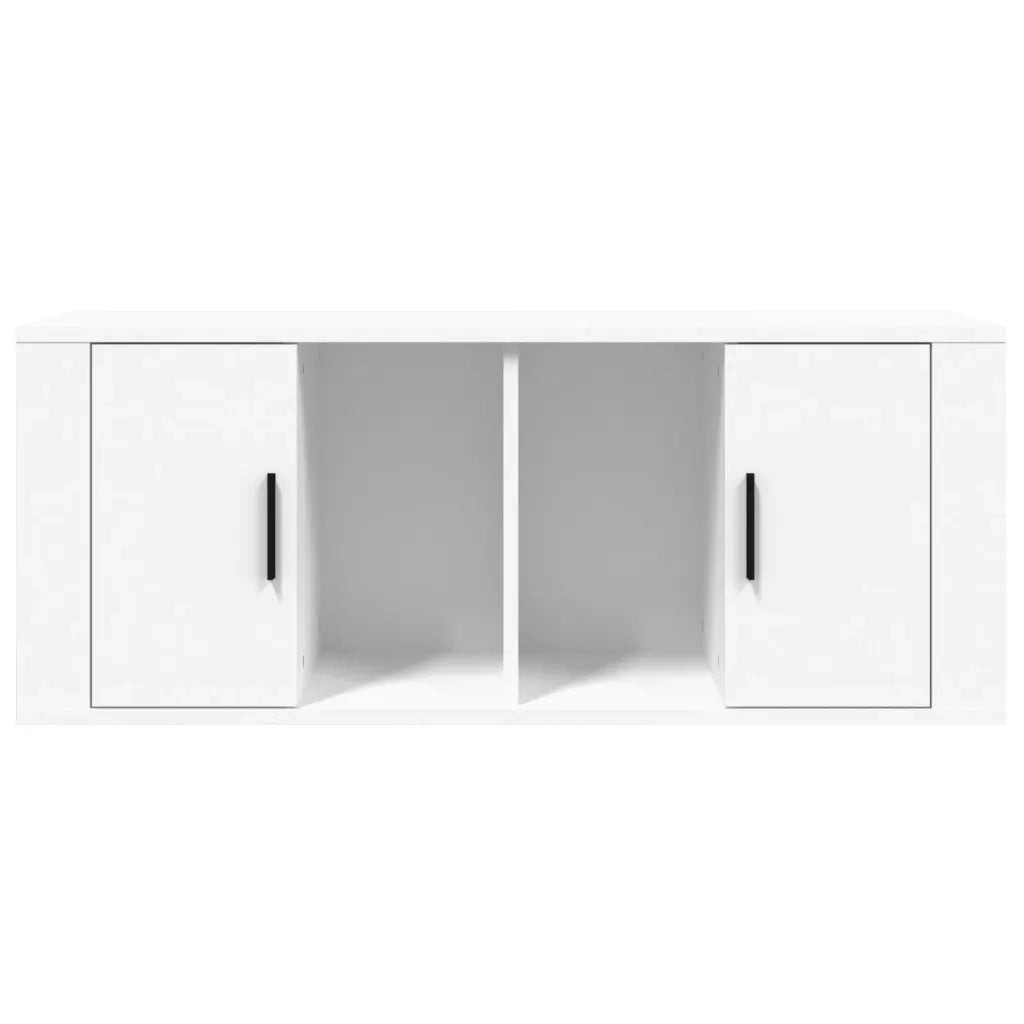 Mobile Porta TV Bianco 100x35x40 cm in Legno Multistrato 816800