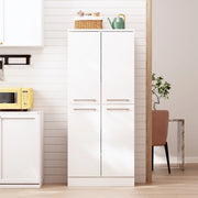 Dispensa Cucina Alta Lucida 4 Ante con Ripiani ¨C Xylo ¨C Bianco, 76x42x180