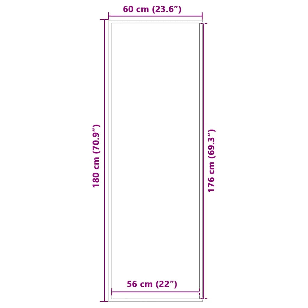 Zerbino antiscivolo per interni/esterni 60 x 180 cm assorbe acqua e sporco atmosfera accogliente blu PP 02_0058118
