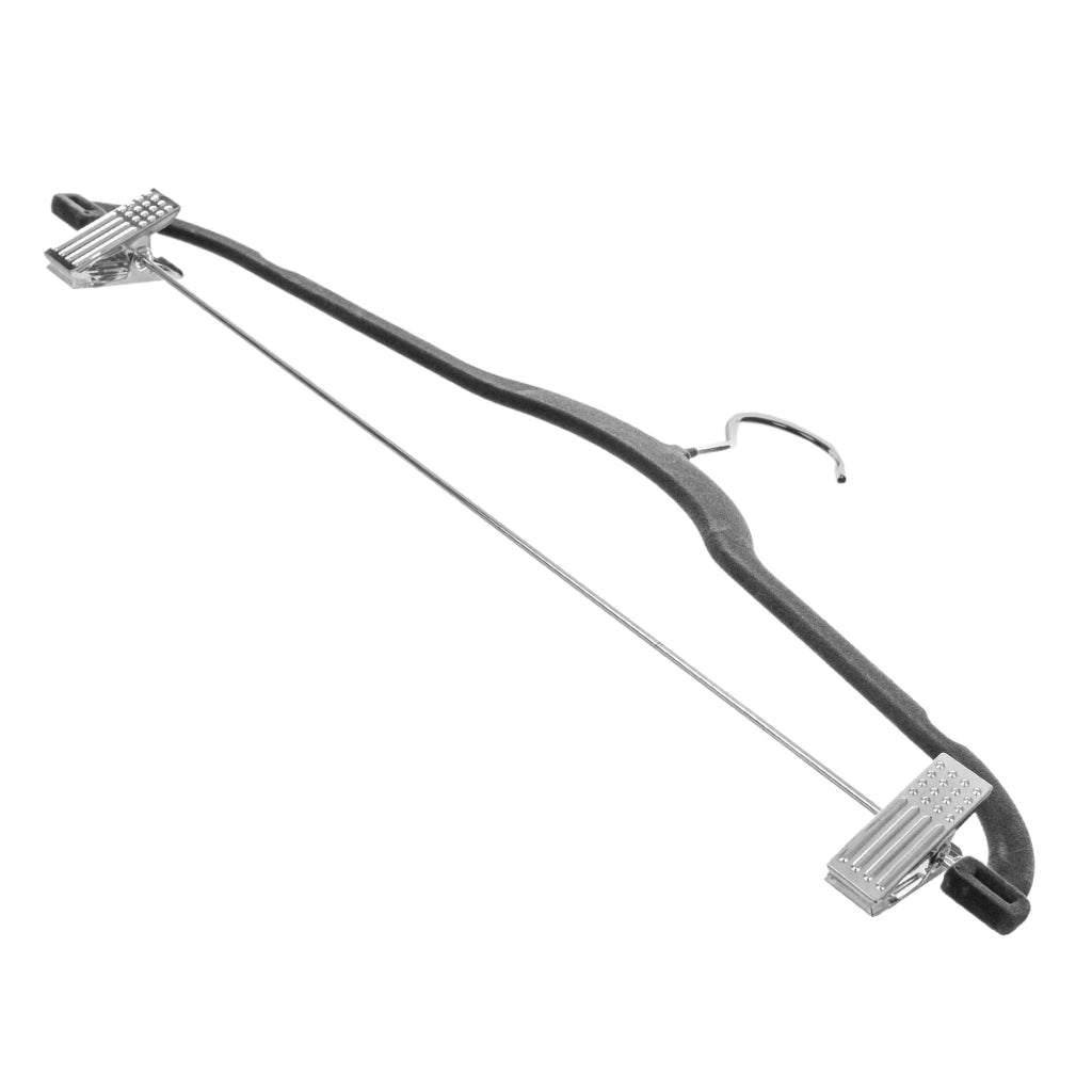 Grucce appendiabiti KADAX con clip per armadio, modello Loft, effetto floccato, 3 pezzi