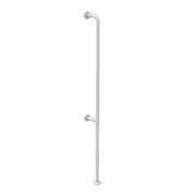 Corrimano verticale con fissaggio a parete cm 180 con rivestimento standard antibatterico