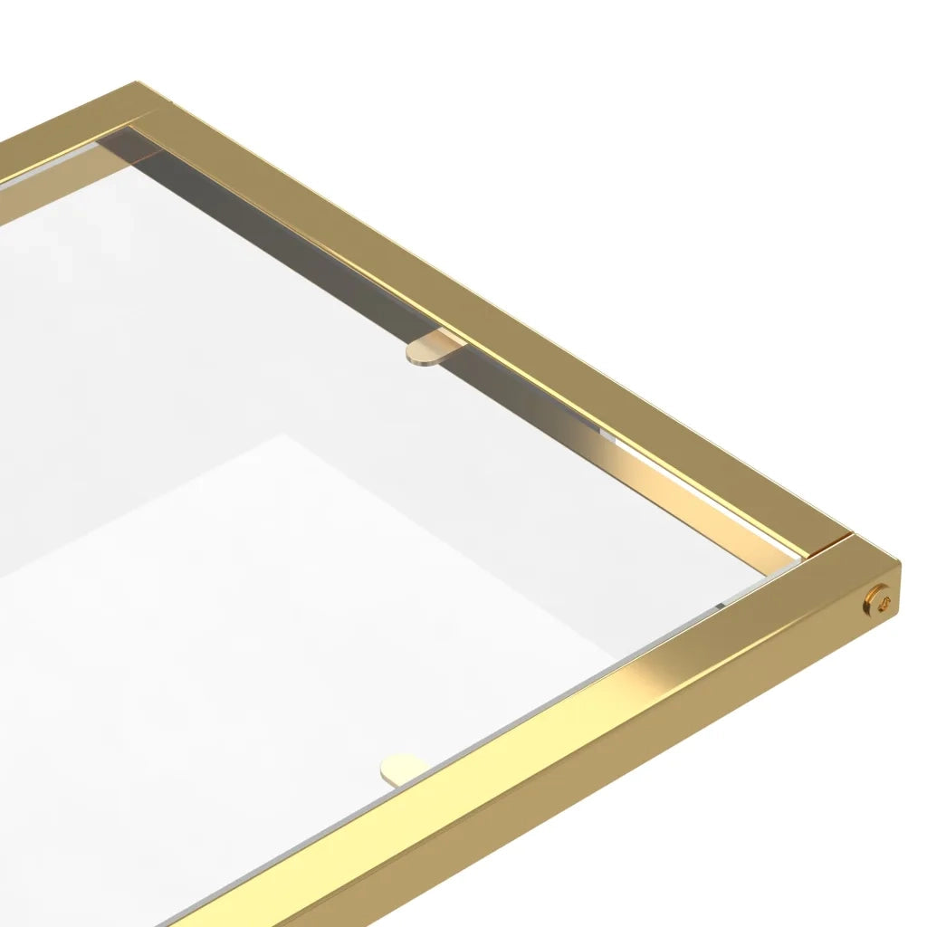 vidaXL Tavolino per Computer Trasparente 50x35x65 cm Vetro Temperato