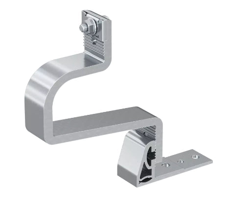 GANCIO IN ALLUMINIO PER TETTI INCLINATI CON RIVESTIMENTO IN TEGOLE RH 52-67 V AL A 2 REGOLAZIONI - CONF. 10 PEZZI - FISCHER