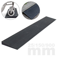 Rampa per soglie 30x200x900mm per sedie a rotelle e deambulatori In gomma con superficie antiscivolo