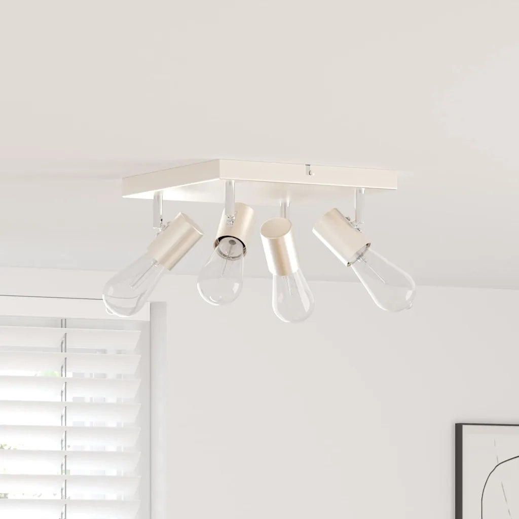 Faretto da soffitto Nichel 26,5 x 26 x 11,5 cm Metallo 4108187